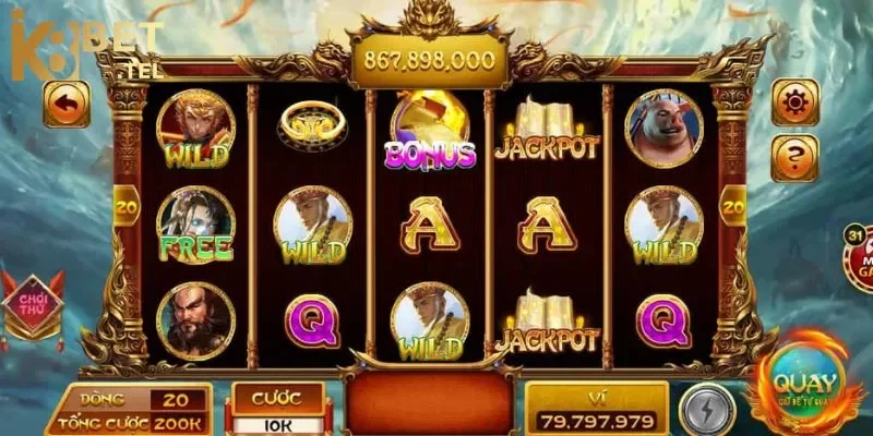 Tây Du Thần Khí K8bet - Hóa thân nhân vật để săn Jackpot 2 Tính năng đa dạng